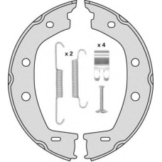 M897R MGA Комплект тормозных колодок, стояночная тормозная с