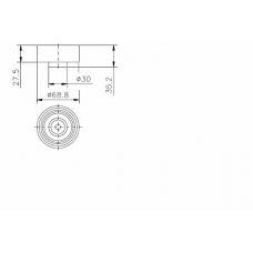 TKR 9923 TIMKEN Натяжной ролик, ремень грм