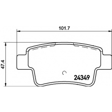 8DB 355 012-391 HELLA PAGID Комплект тормозных колодок, дисковый тормоз