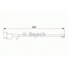 1 987 474 574 BOSCH Сигнализатор, износ тормозных колодок