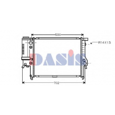 050950N AKS DASIS Радиатор, охлаждение двигателя