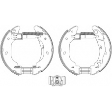 8DB 355 005-081 HELLA PAGID Комплект тормозных колодок