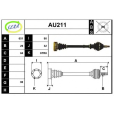 AU211 SERA Приводной вал