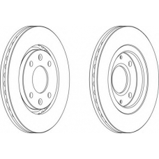 DDF870-1 FERODO Тормозной диск