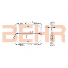 1202176 BEHR Radiator