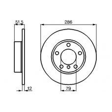 0 986 478 511 BOSCH Тормозной диск