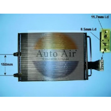 16-2084 AUTO AIR GLOUCESTER Конденсатор, кондиционер