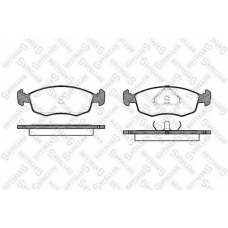 183 000-SX STELLOX Комплект тормозных колодок, дисковый тормоз
