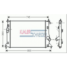 0200371 KUHLER SCHNEIDER Радиатор, охлаждение двигател