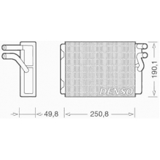 DRR33010 DENSO Теплообменник, отопление салона