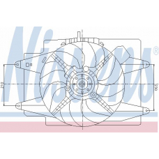 85105 NISSENS Вентилятор, охлаждение двигателя