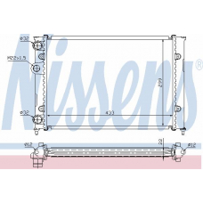 65185A NISSENS Радиатор, охлаждение двигателя