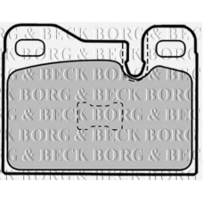 BBP1337 BORG & BECK Комплект тормозных колодок, дисковый тормоз