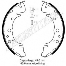 046.207 TRUSTING Комплект тормозных колодок