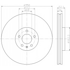 8DD 355 118-011 HELLA PAGID Тормозной диск