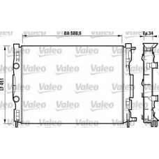 732871 VALEO Радиатор, охлаждение двигателя