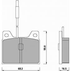453285 ROULUNDS Комплект тормозных колодок, дисковый тормоз
