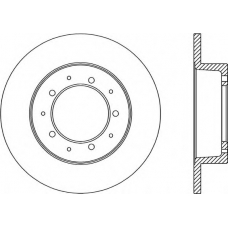 BDA1061.10 OPEN PARTS Тормозной диск