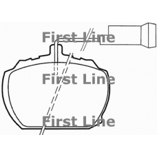 FBP1031 FIRST LINE Комплект тормозных колодок, дисковый тормоз