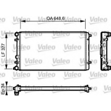 732957 VALEO Радиатор, охлаждение двигателя