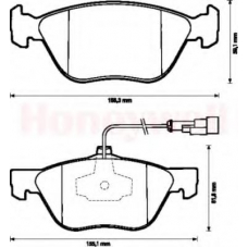 571884B BENDIX Комплект тормозных колодок, дисковый тормоз