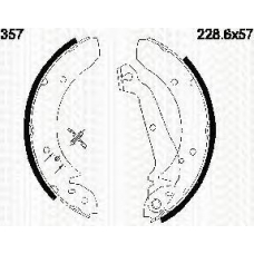 8100 16357 TRIDON Brake shoes