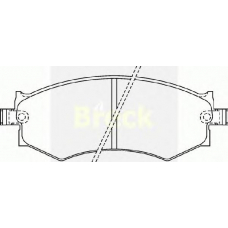 21526 00 C BRECK Комплект тормозных колодок, дисковый тормоз