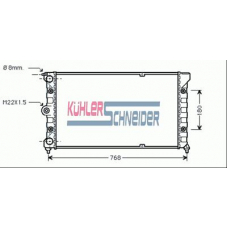 1304601 KUHLER SCHNEIDER Радиатор, охлаждение двигател