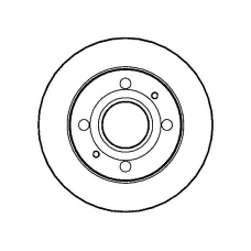 NBD1038 NATIONAL Тормозной диск