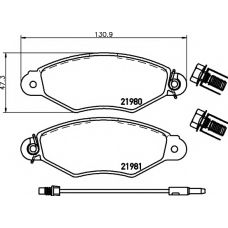 8DB 355 019-301 HELLA PAGID Комплект тормозных колодок, дисковый тормоз