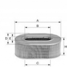 XA434 UNIFLUX FILTERS Воздушный фильтр