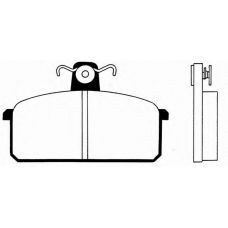 J PA-888AF JAPANPARTS Комплект тормозных колодок, дисковый тормоз