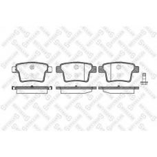1160 010L-SX STELLOX Комплект тормозных колодок, дисковый тормоз