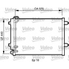 814002 VALEO Конденсатор, кондиционер