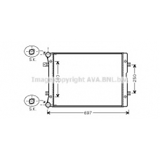 VWA2283 AVA Радиатор, охлаждение двигателя