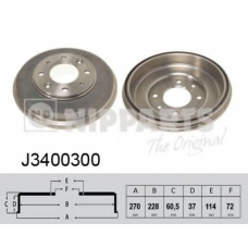 J3400300 NIPPARTS Тормозной барабан