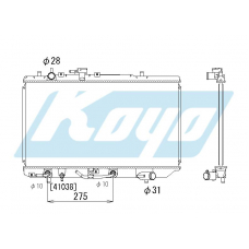 PA060379 KOYO P-tank corrugate-fin ass'y