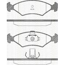8110 10506 TRISCAN Комплект тормозных колодок, дисковый тормоз