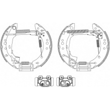 8DB 355 004-731 HELLA PAGID Комплект тормозных колодок