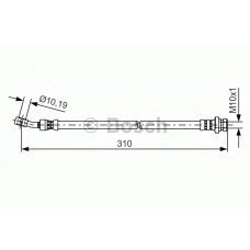 1 987 481 416 BOSCH Тормозной шланг