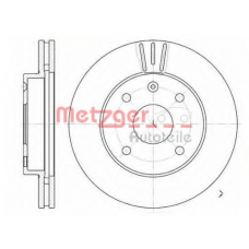 6110547 METZGER Тормозной диск