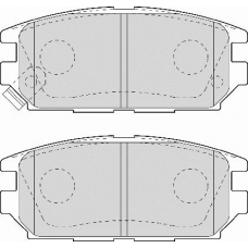 FD6943A NECTO Комплект тормозных колодок, дисковый тормоз