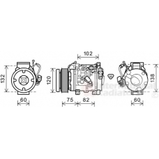 5300K664 VAN WEZEL Компрессор, кондиционер