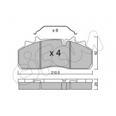 822-932-0 CIFAM Комплект тормозных колодок, дисковый тормоз