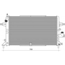 350213975000 MAGNETI MARELLI Радиатор, охлаждение двигателя