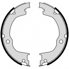 S 10 515 BREMBO Комплект тормозных колодок, стояночная тормозная с