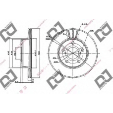 BD1814 DJ PARTS Тормозной диск