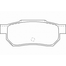 MDB1360 MINTEX Комплект тормозных колодок, дисковый тормоз