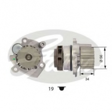 WP0043 GATES Водяной насос