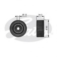 T42193 GATES Паразитный / ведущий ролик, зубчатый ремень